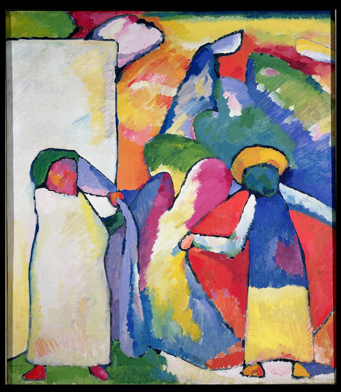 Improvisasjon nr. 6 (afrikanere) 1909 av Wassily Kandinsky
