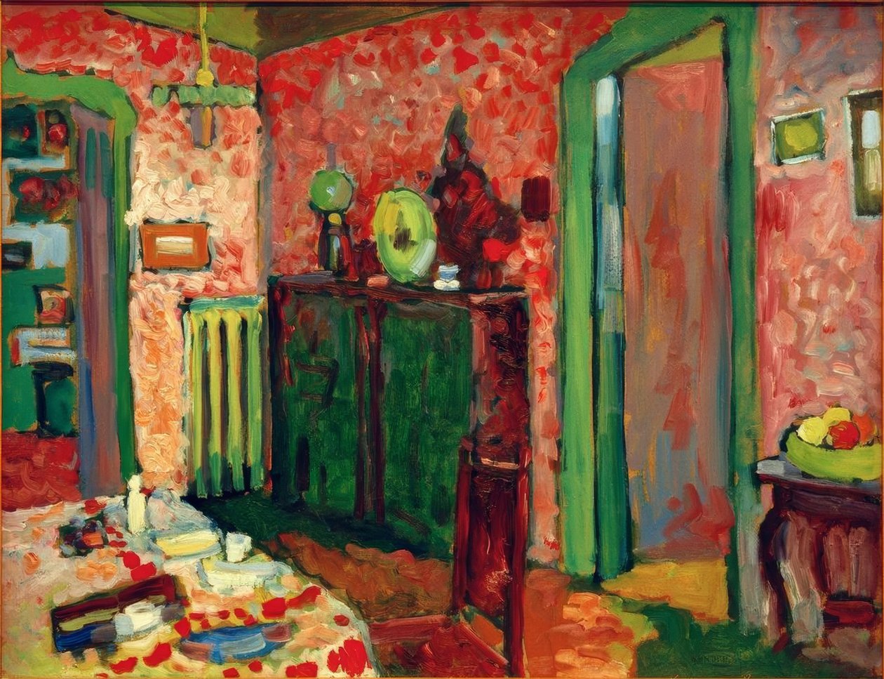 Interiør (min spisestue) av Wassily Kandinsky
