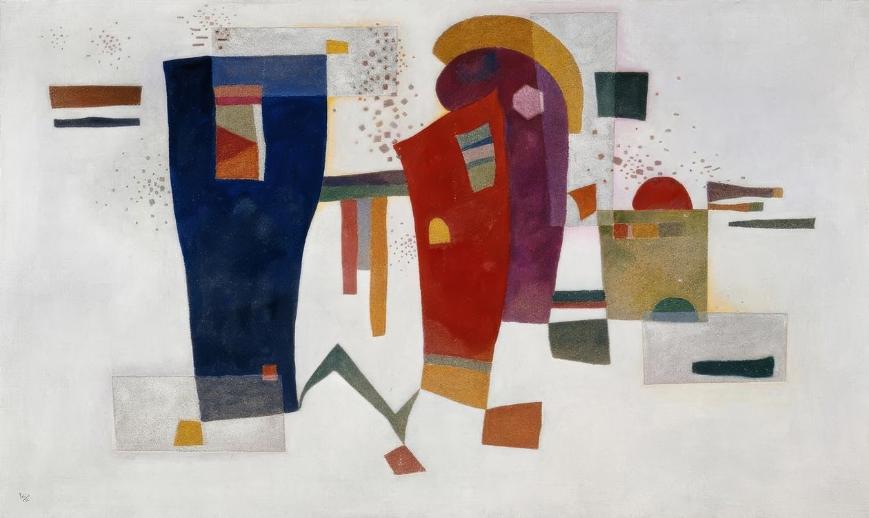 Kontrast med akkompagnement av Wassily Kandinsky