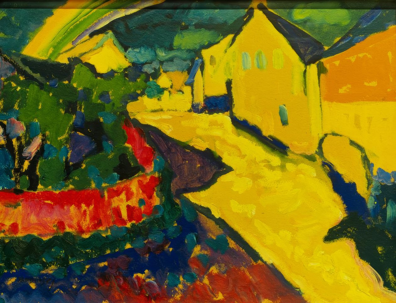 Murnau - landskap med regnbue av Wassily Kandinsky