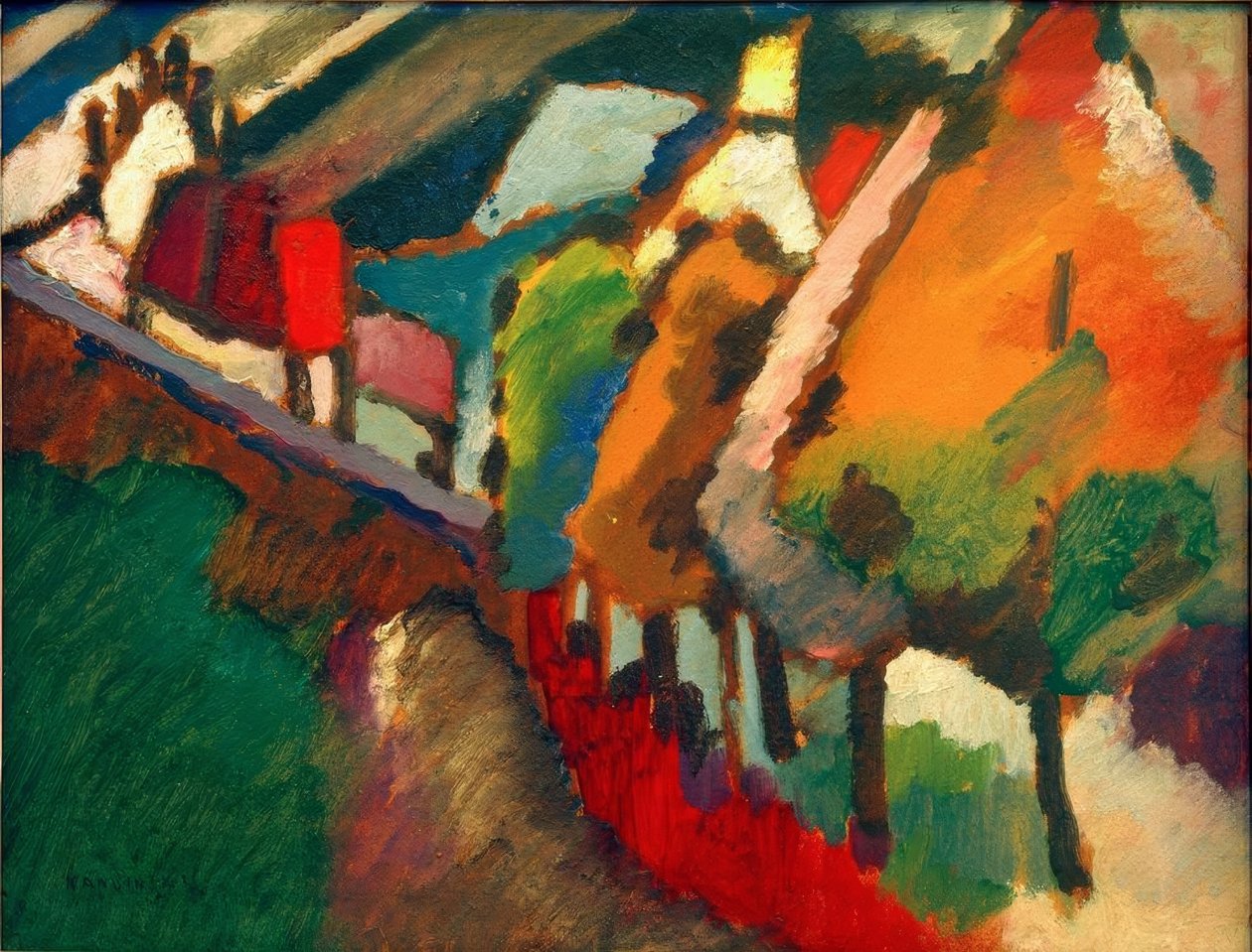 Naturstudie fra Murnau III av Wassily Kandinsky