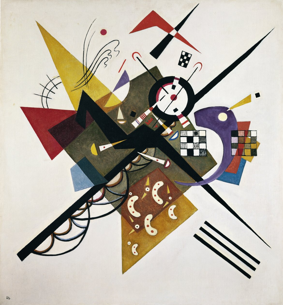 On White II, 1923 av Wassily Kandinsky