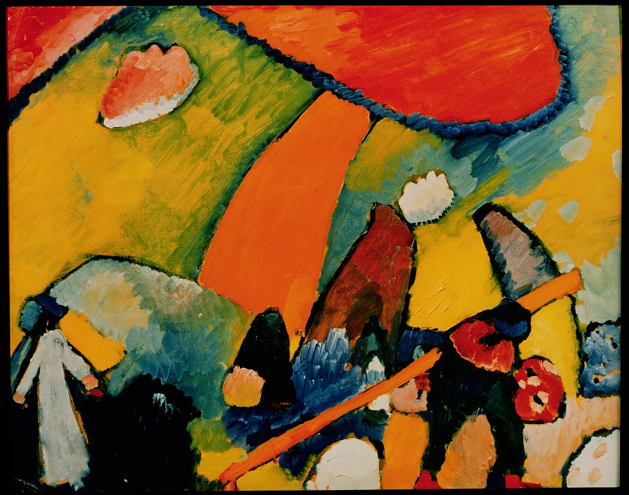 På stranden, 1909 av Wassily Kandinsky