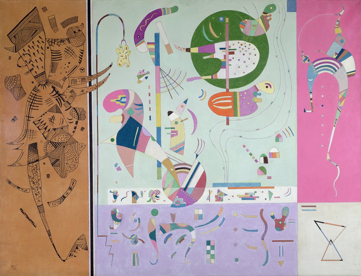 Diverse deler, 1940 av Wassily Kandinsky