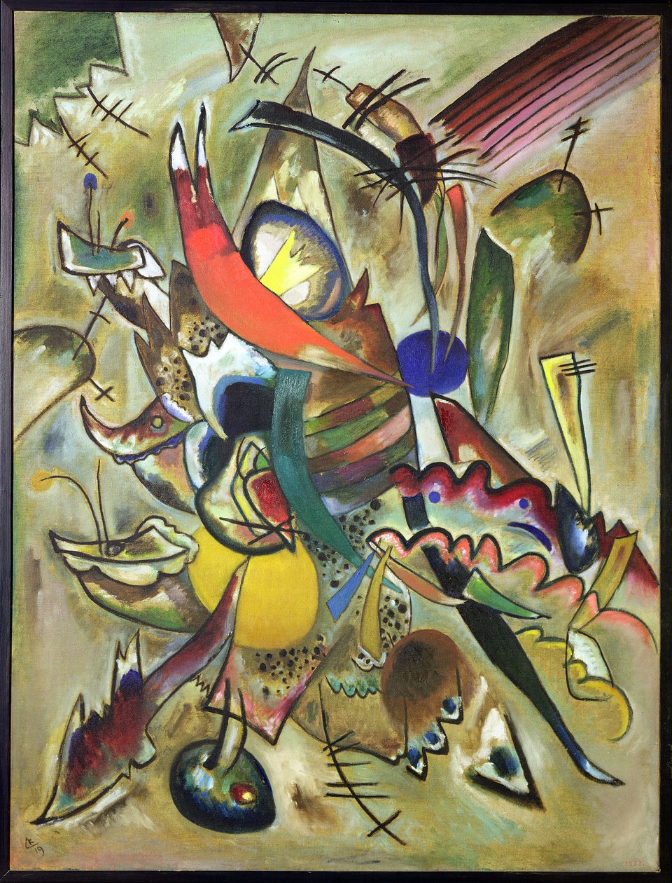 Bilde med poeng, 1919 av Wassily Kandinsky