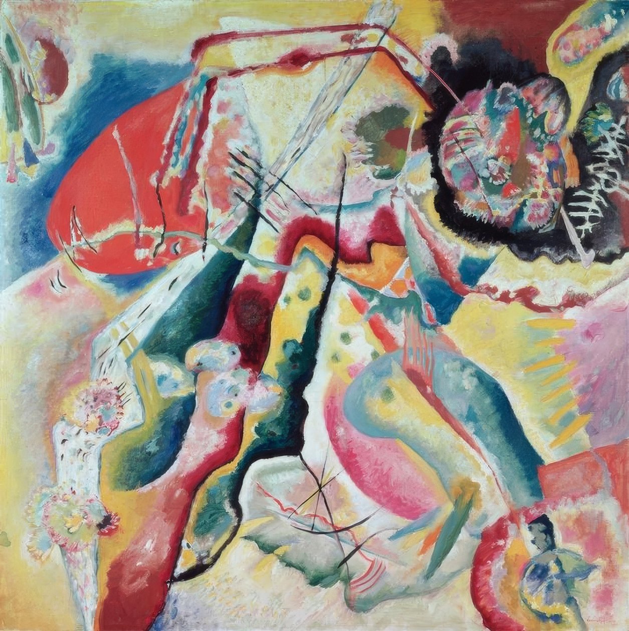 Rød flekk av Wassily Kandinsky