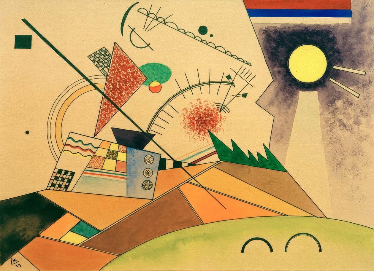Skisse for Moving Calm av Wassily Kandinsky