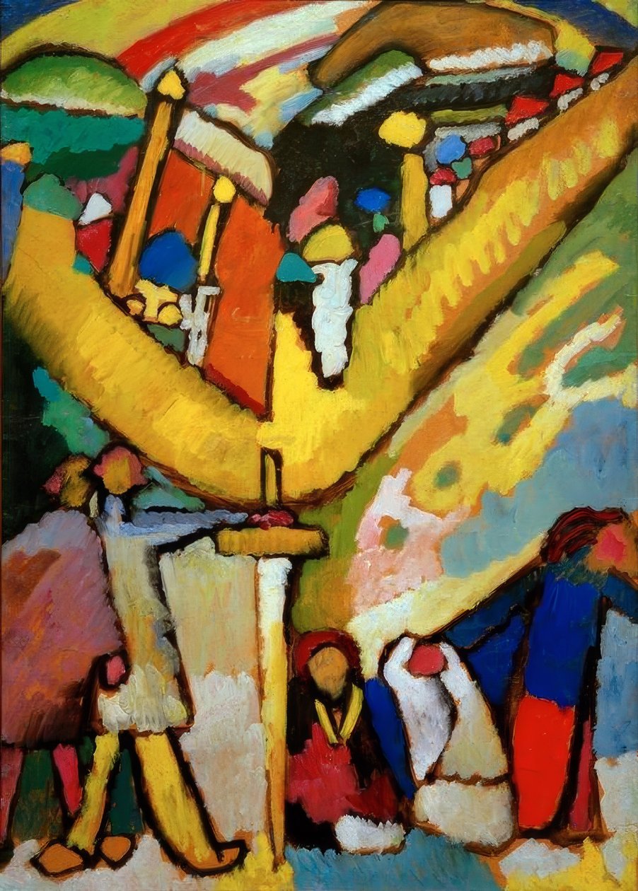 Studie om improvisasjon 8 av Wassily Kandinsky