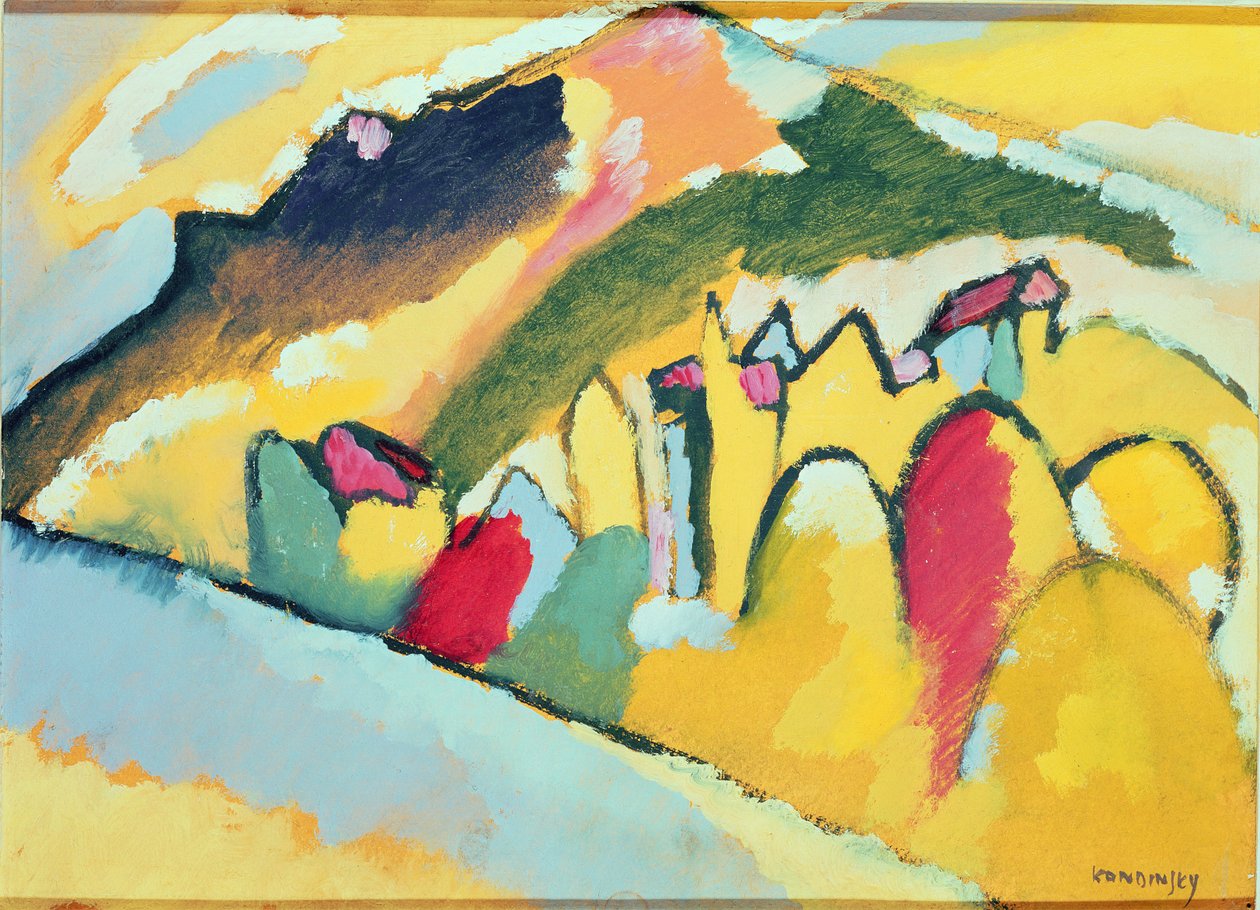 Studie høsten nr. 1, 1910 av Wassily Kandinsky