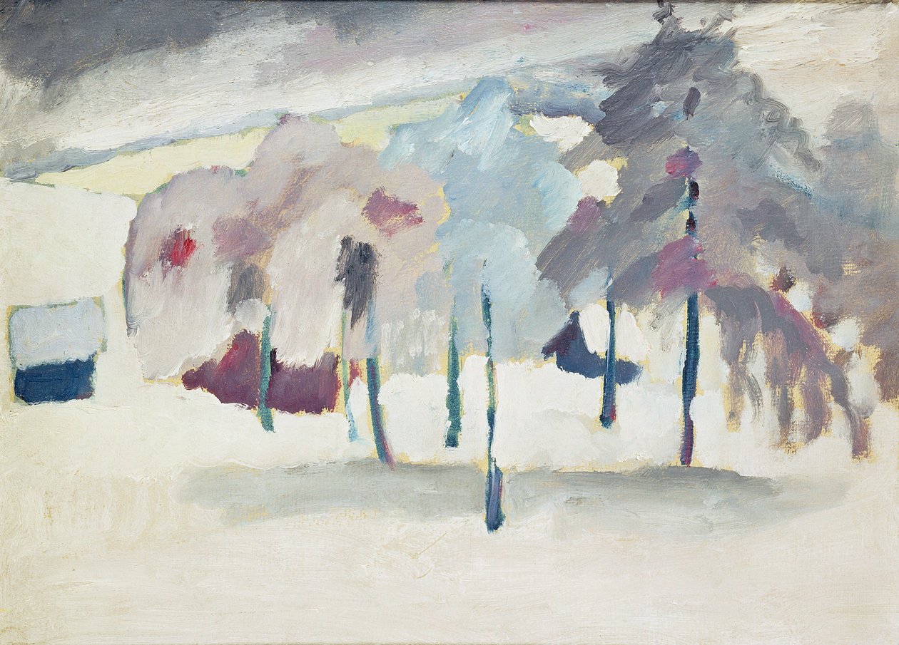 Studie av Murnau V, ca. 1910 av Wassily Kandinsky