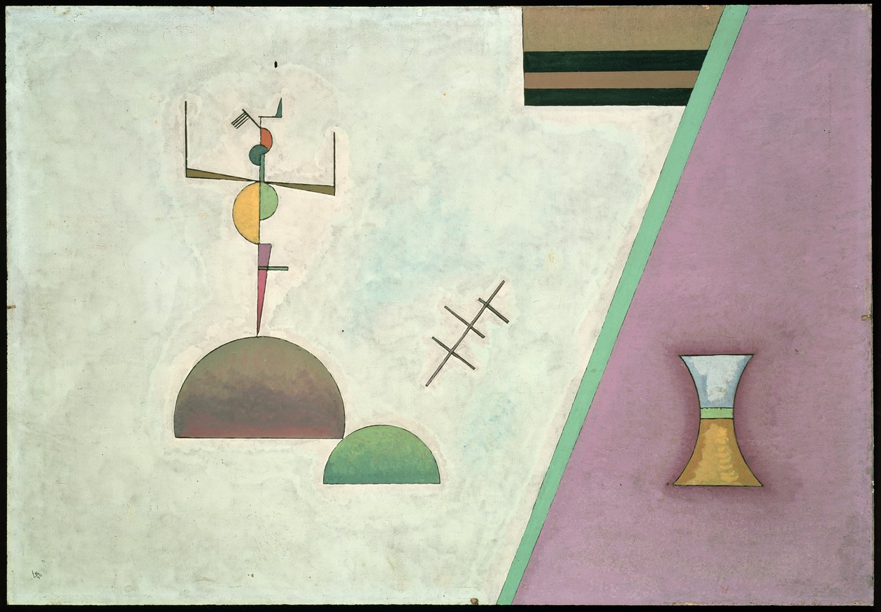 To svarte linjer, 1930 av Wassily Kandinsky