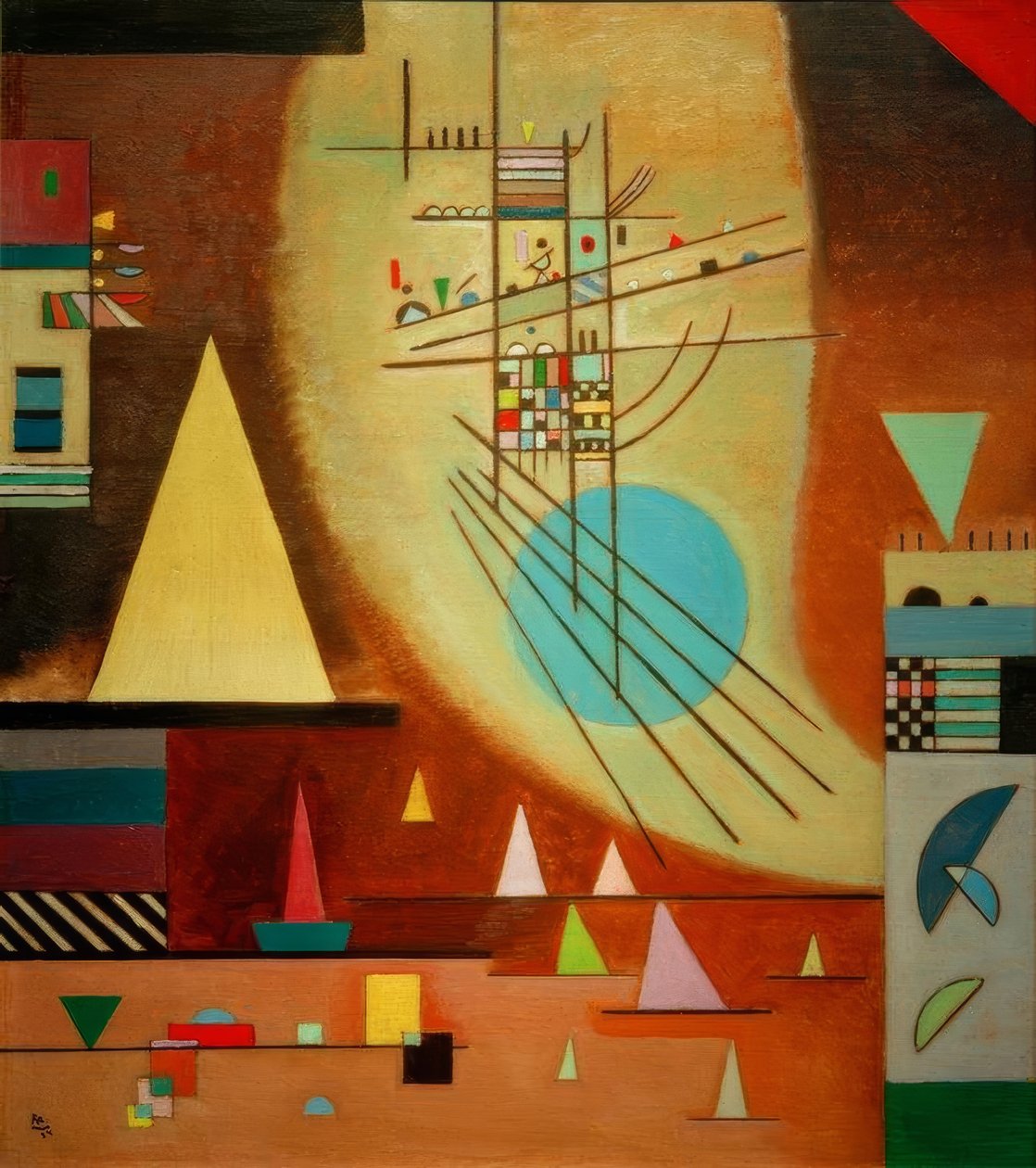 Blir stille av Wassily Kandinsky