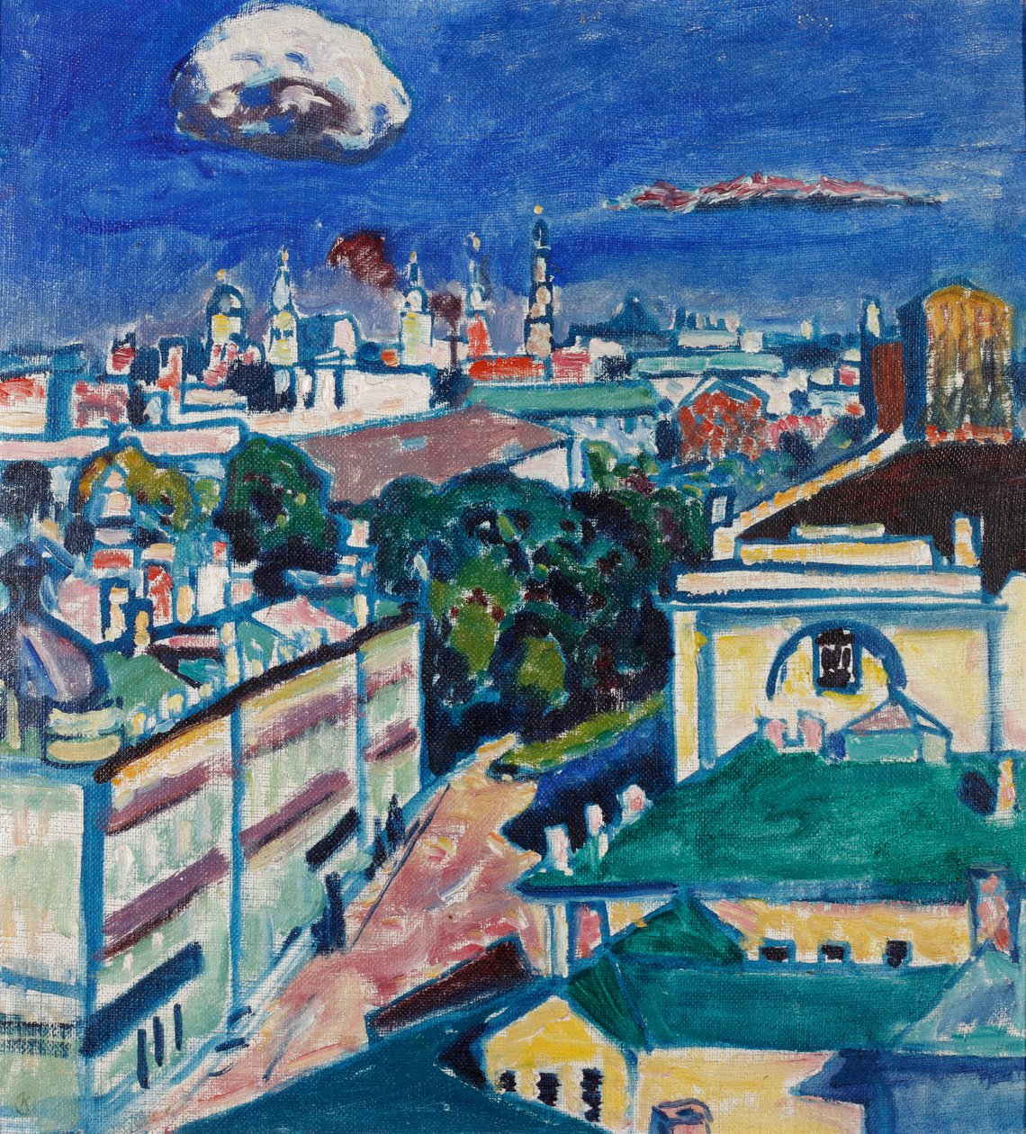 Utsikt over Moskva av Wassily Kandinsky