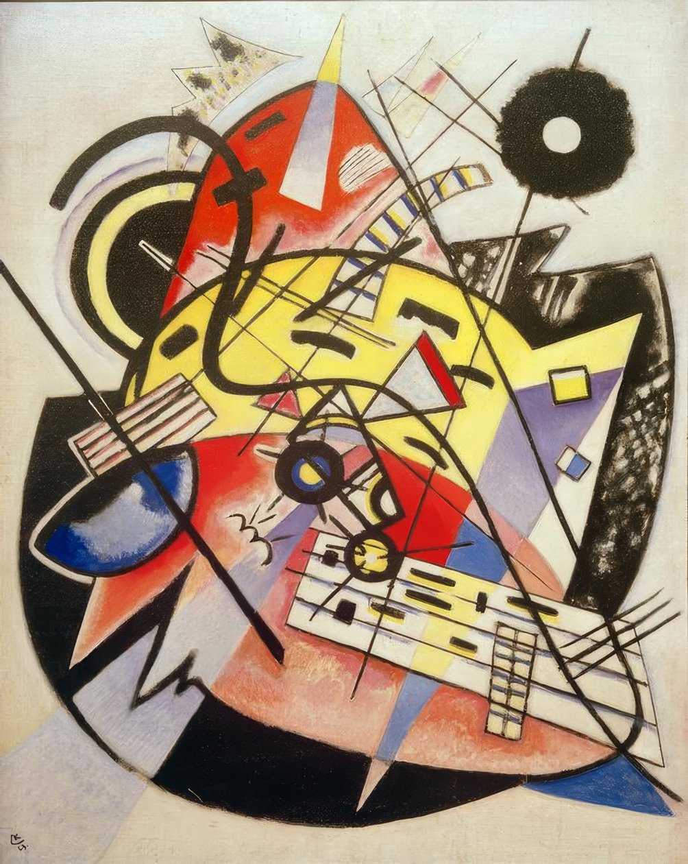 Hvitpunkt (komposisjon nr.248) av Wassily Kandinsky