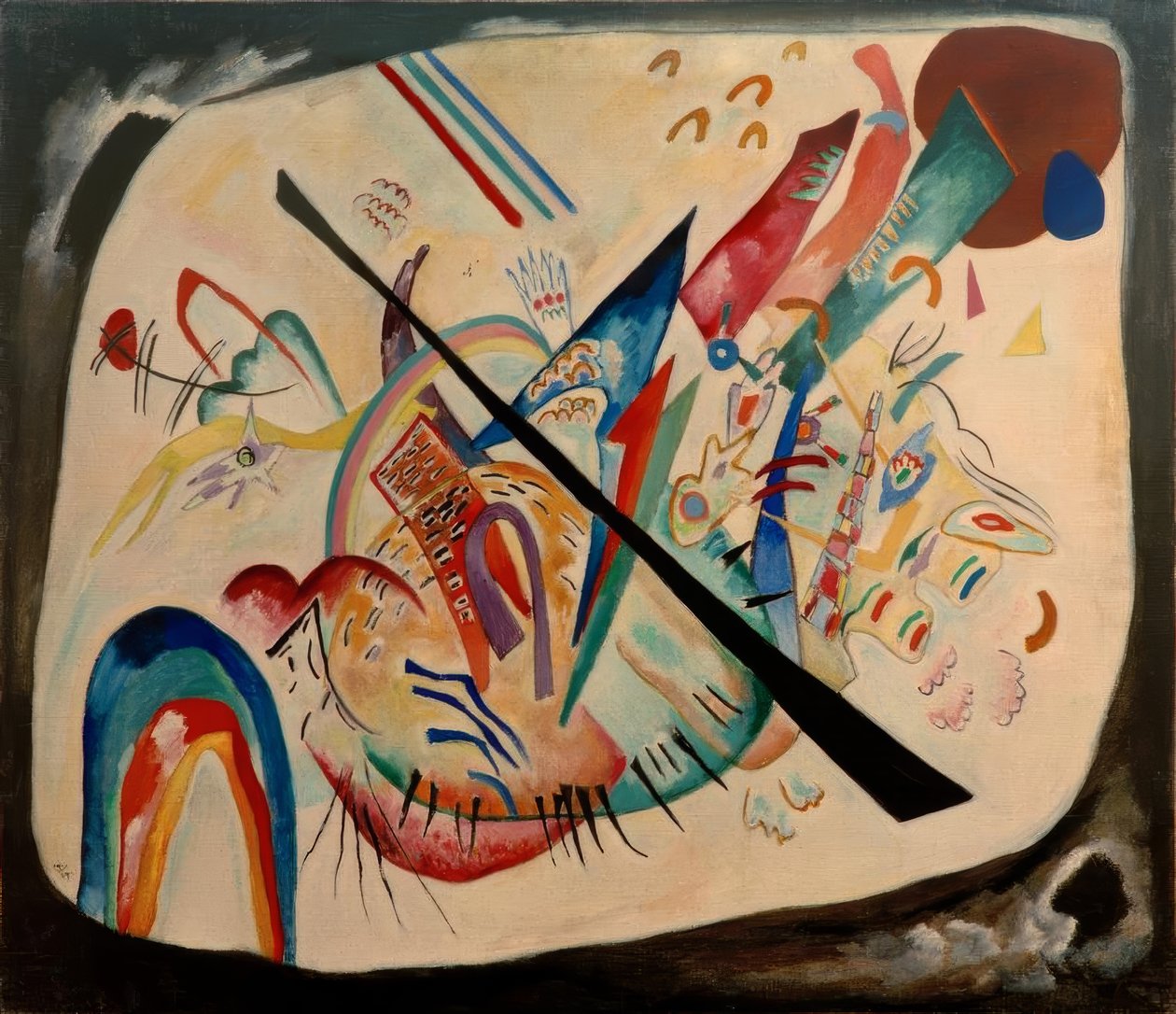 Hvit oval av Wassily Kandinsky