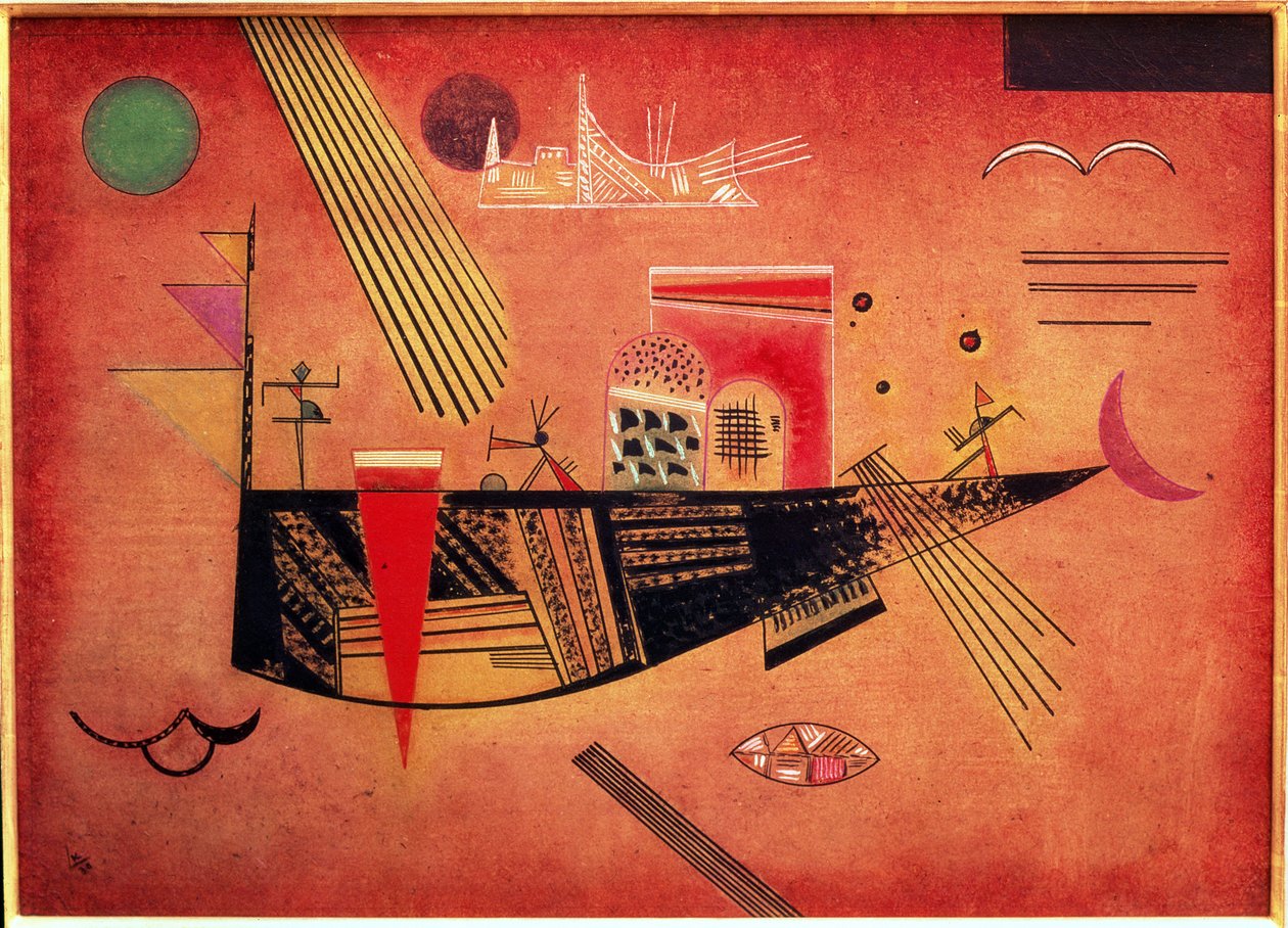 Snodig, 1930 (olje på papp) av Wassily Kandinsky