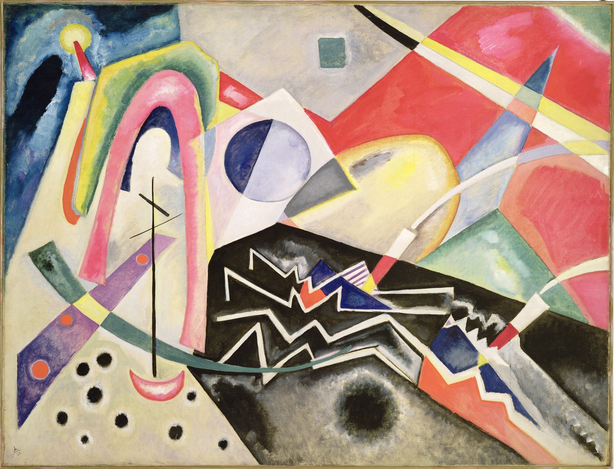 Hvite sikk-sakk, 1922 av Wassily Kandinsky