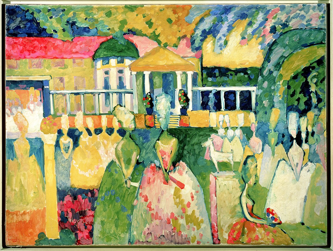 Kvinner i Crinolines, 1909 av Wassily Kandinsky