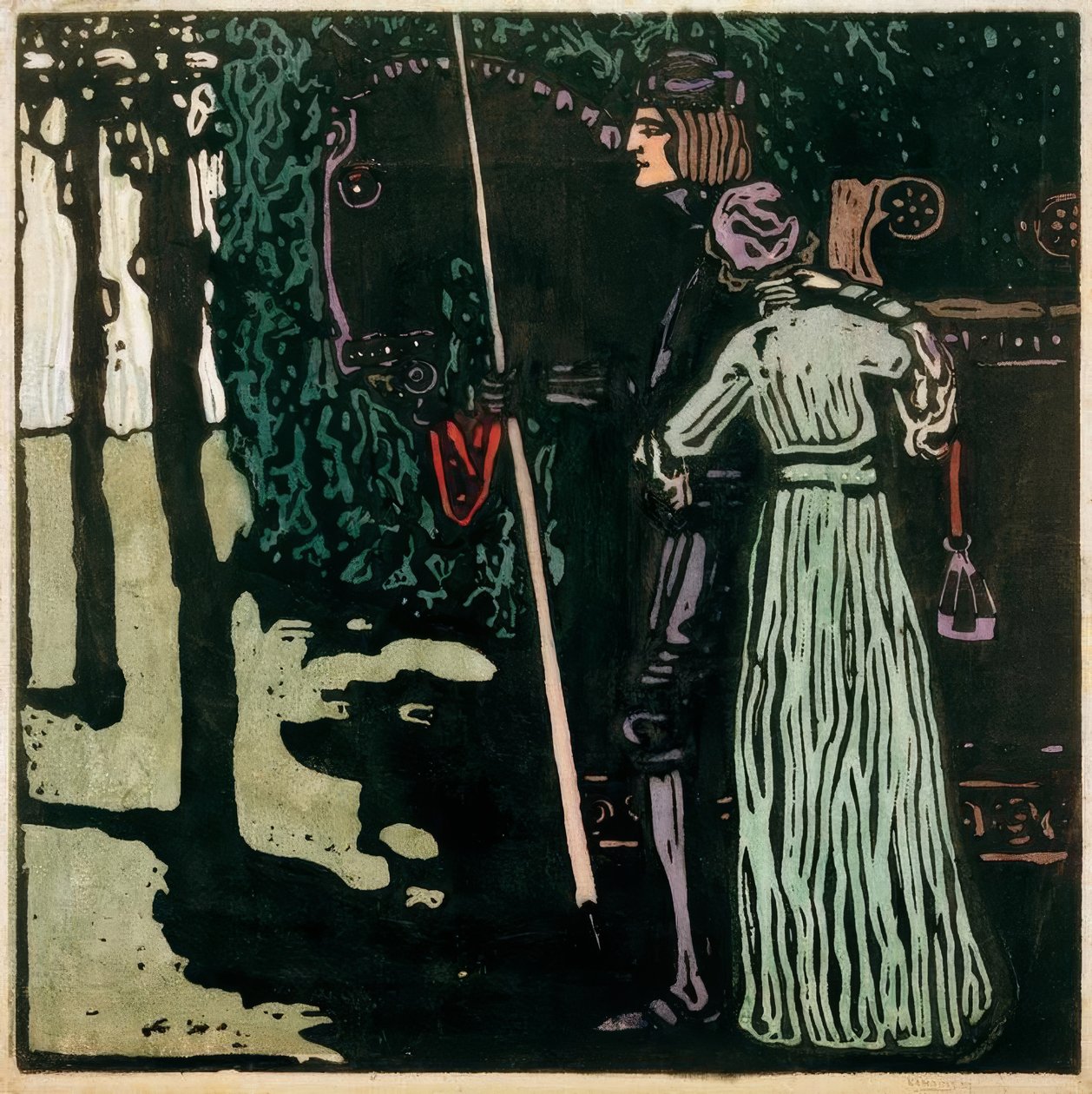 Farvel - stor versjon av Wassily Kandinsky