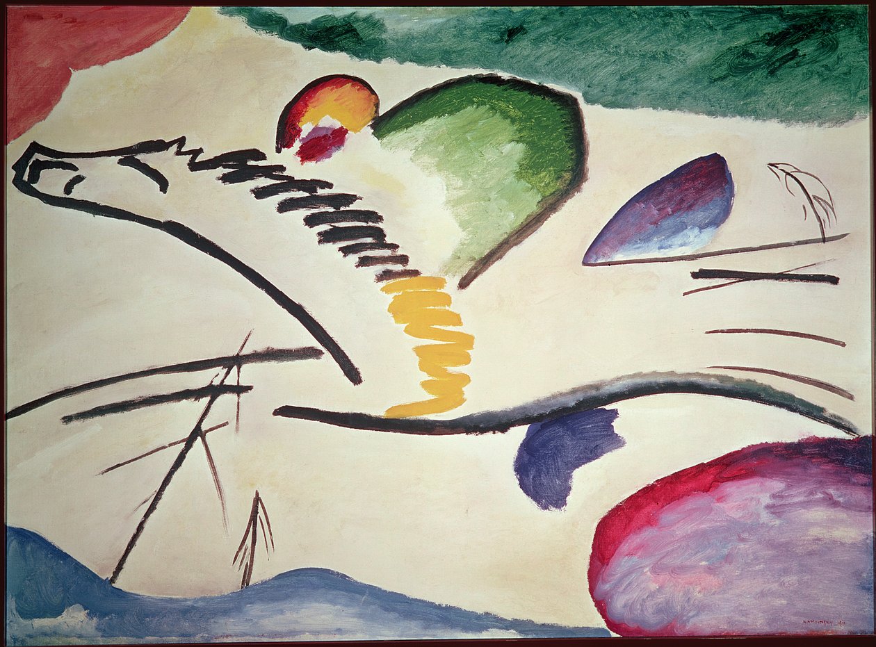 Abstrakt hest, 1911 av Wassily Kandinsky