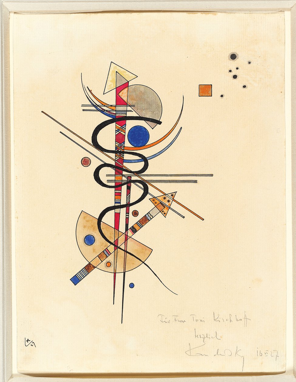Akvarell for fru Toni Kirchhoff av Wassily Kandinsky