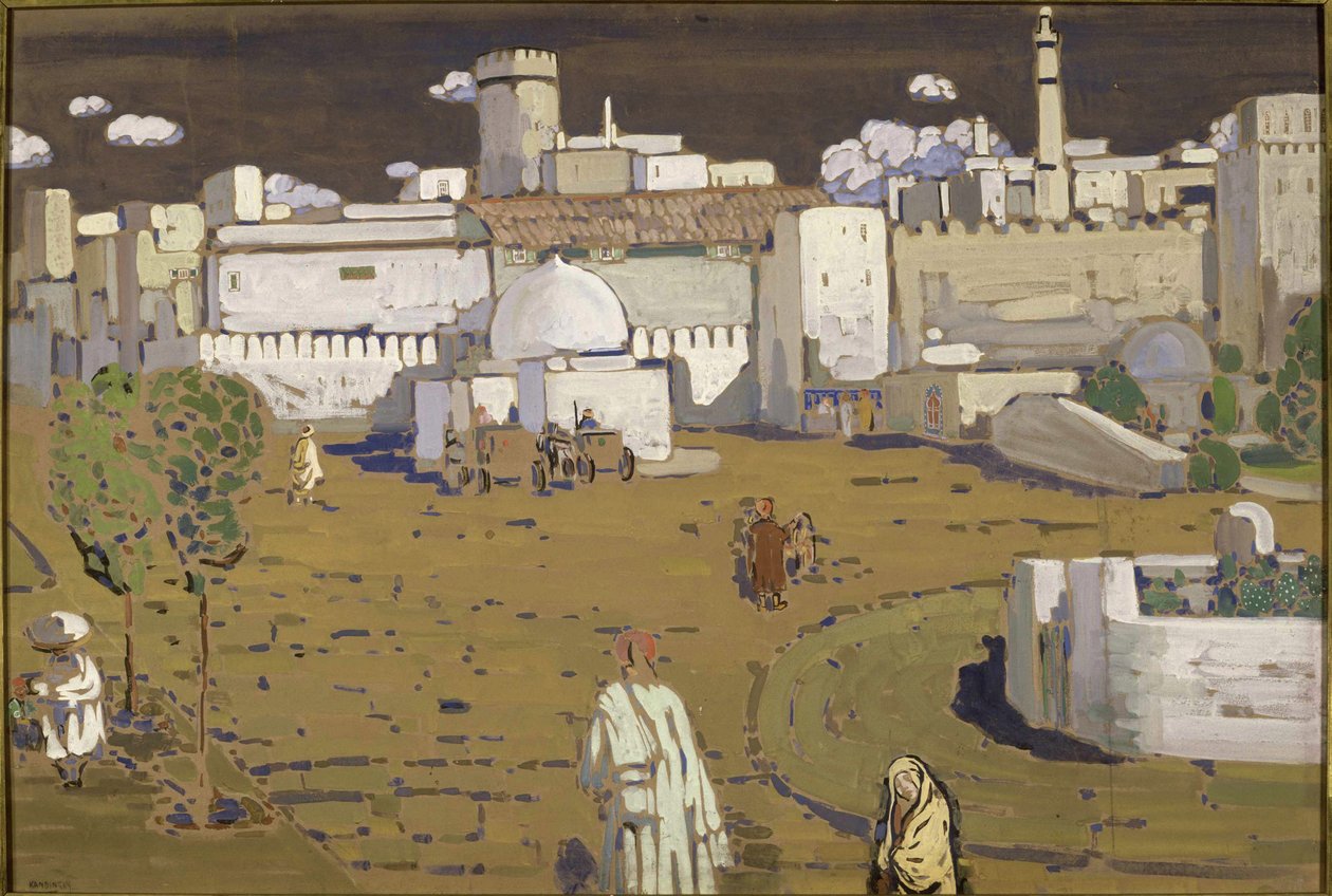 Arabisk by, 1905. av Wassily Kandinsky