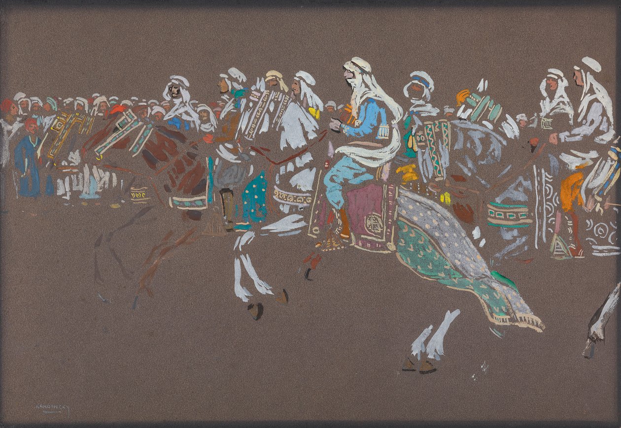 Arabisk kavaleri av Wassily Kandinsky