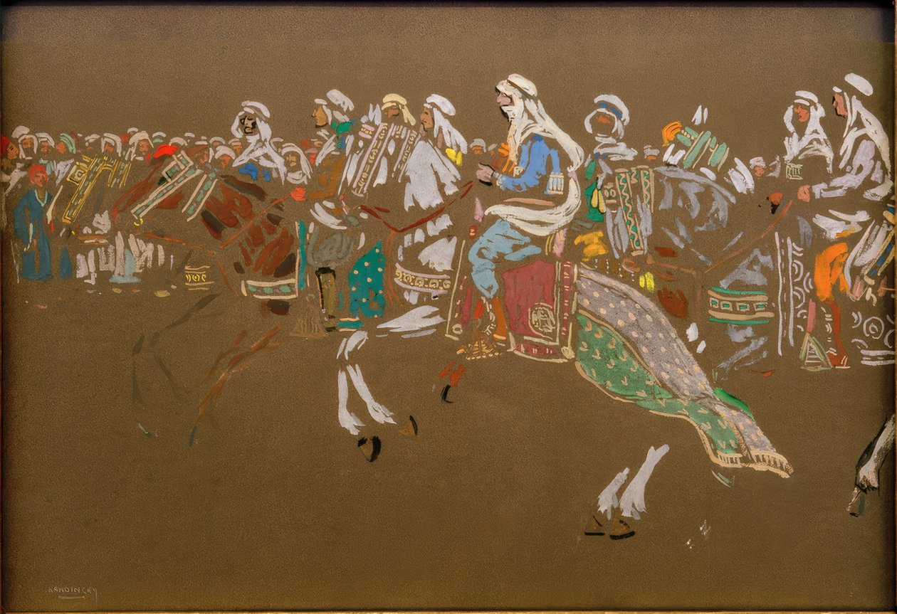 Arabisk kavaleri av Wassily Kandinsky