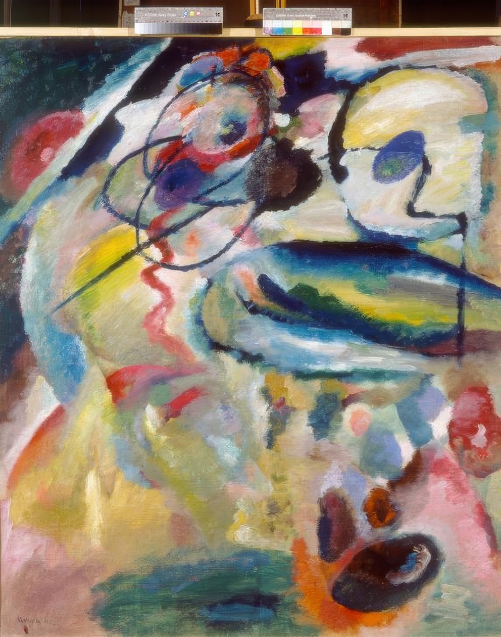 Bilde med sirkel av Wassily Kandinsky