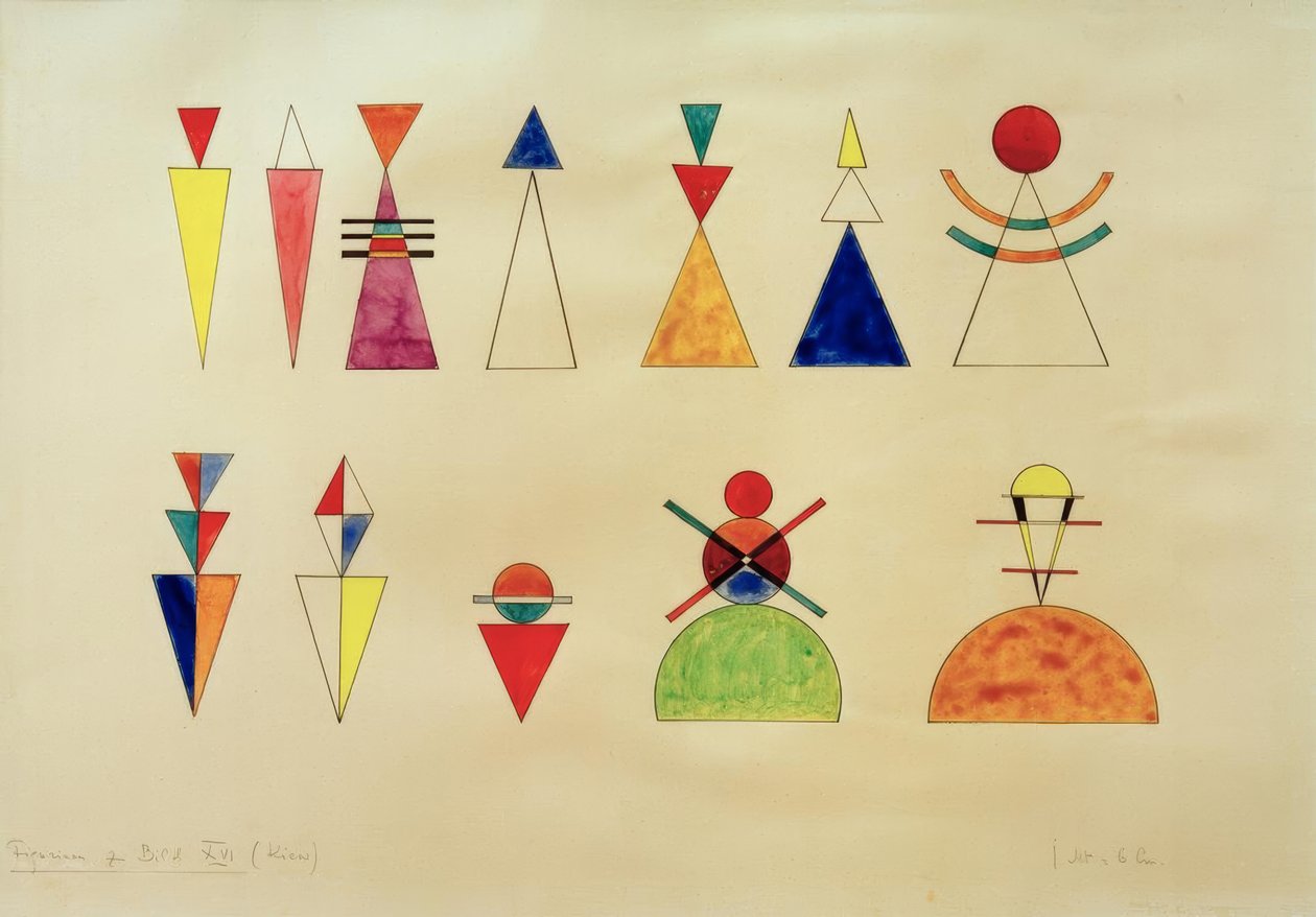 Bilder på utstilling, figurer til bilde XVI av Wassily Kandinsky