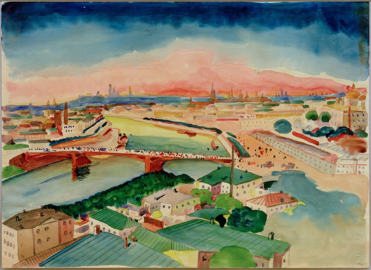 Utsikt over Moskva av Wassily Kandinsky