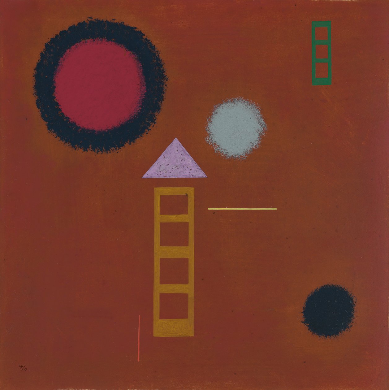 rolig; Roet ned av Wassily Kandinsky