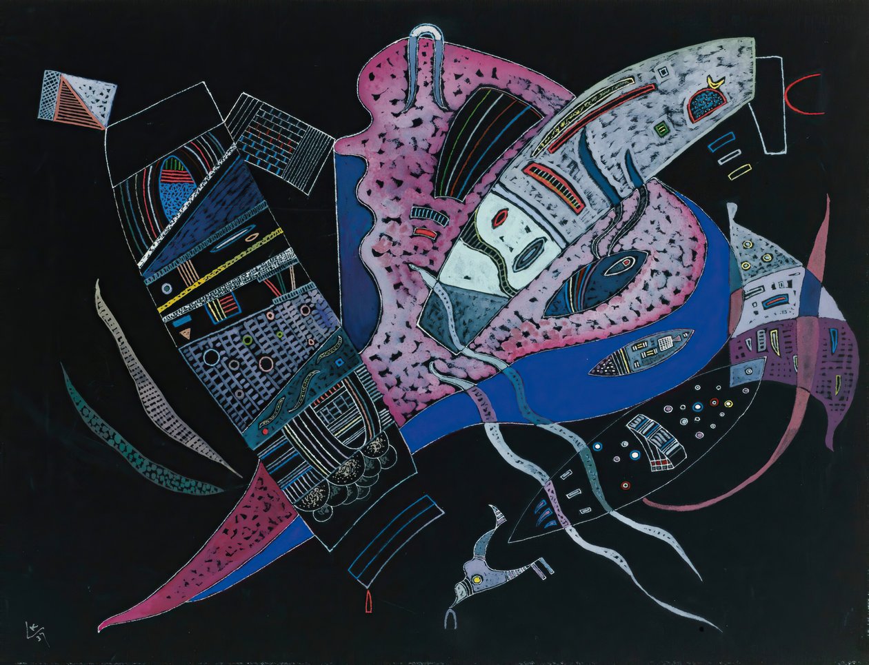 Kraftfôr, 1937. av Wassily Kandinsky