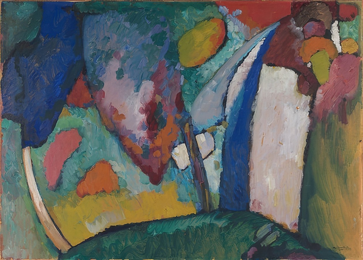 Fossen. 1909 av Wassily Kandinsky