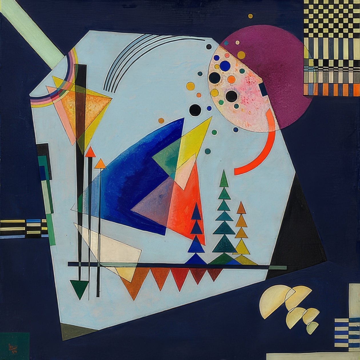 Tre lyder. 1926 av Wassily Kandinsky