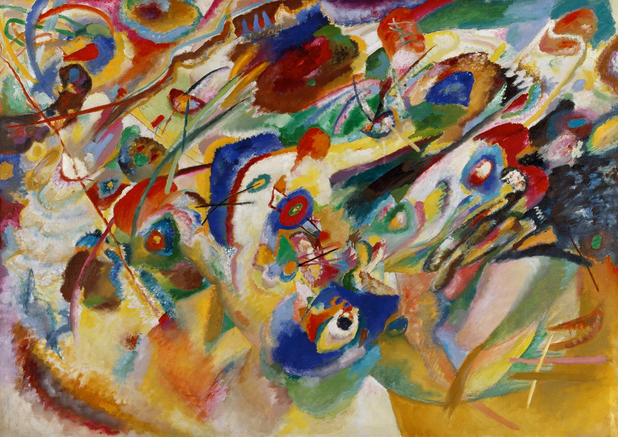 Utkast 2 for komposisjon VII av Wassily Kandinsky