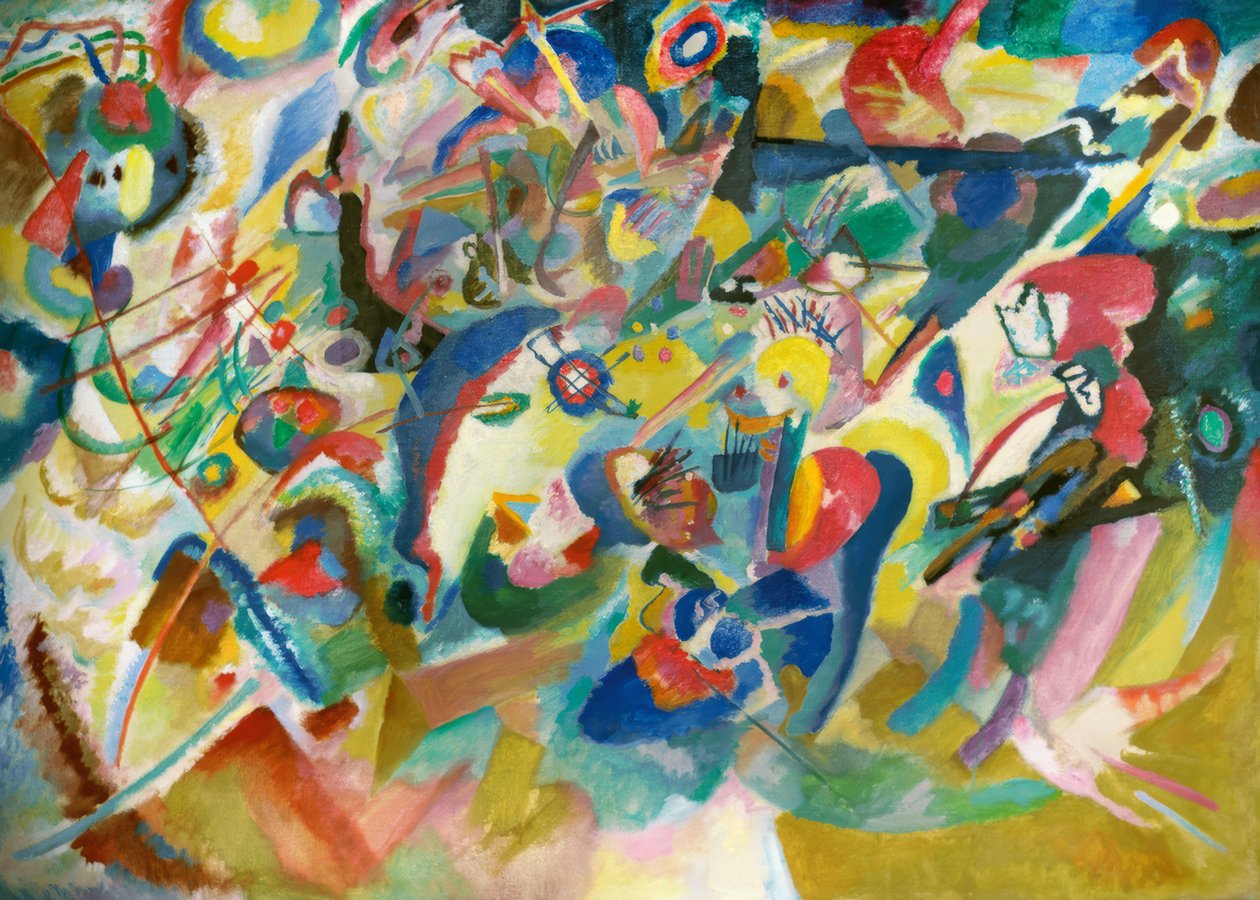 Utkast 3 for komposisjon VII av Wassily Kandinsky