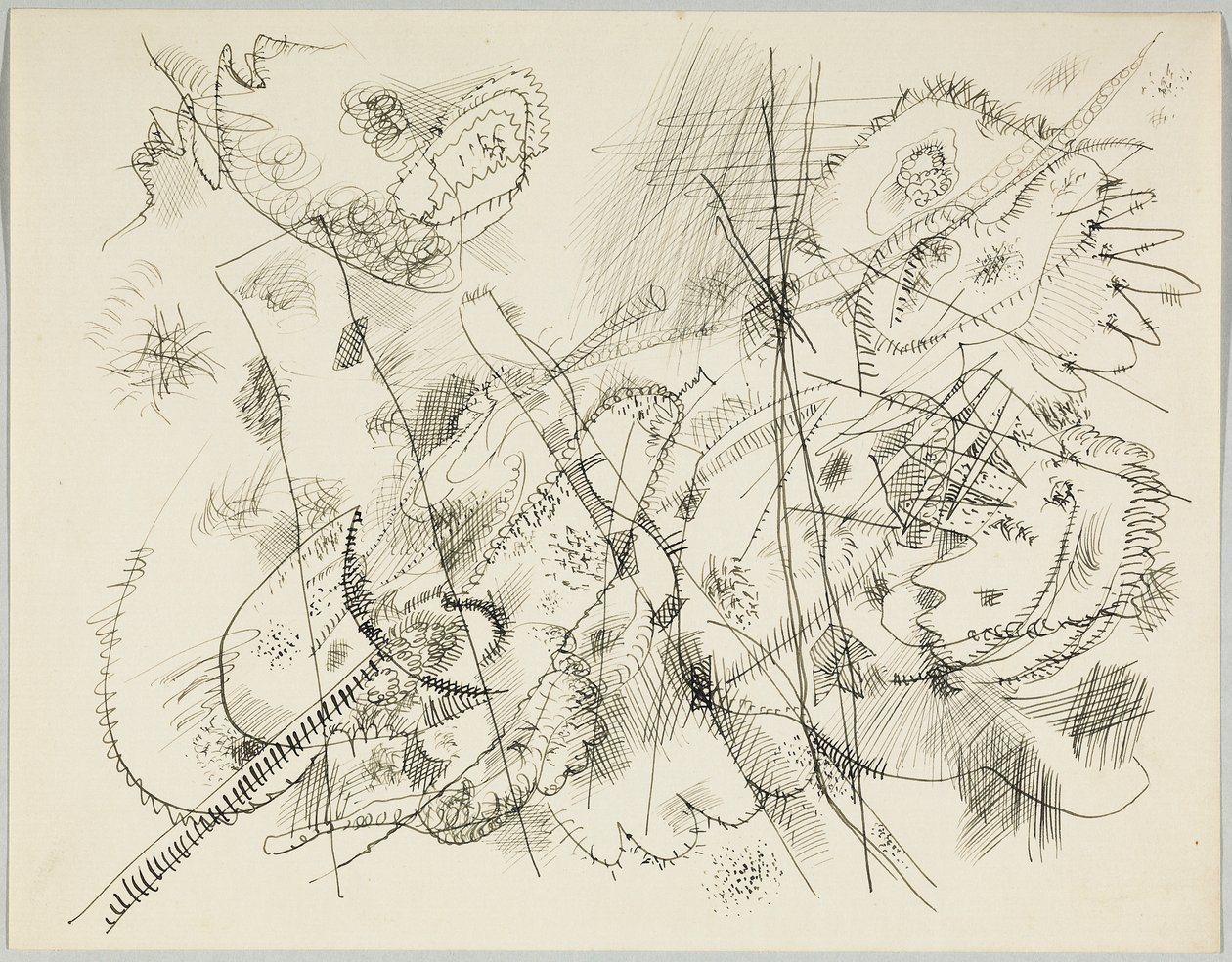 Utkast til en etsning av Wassily Kandinsky