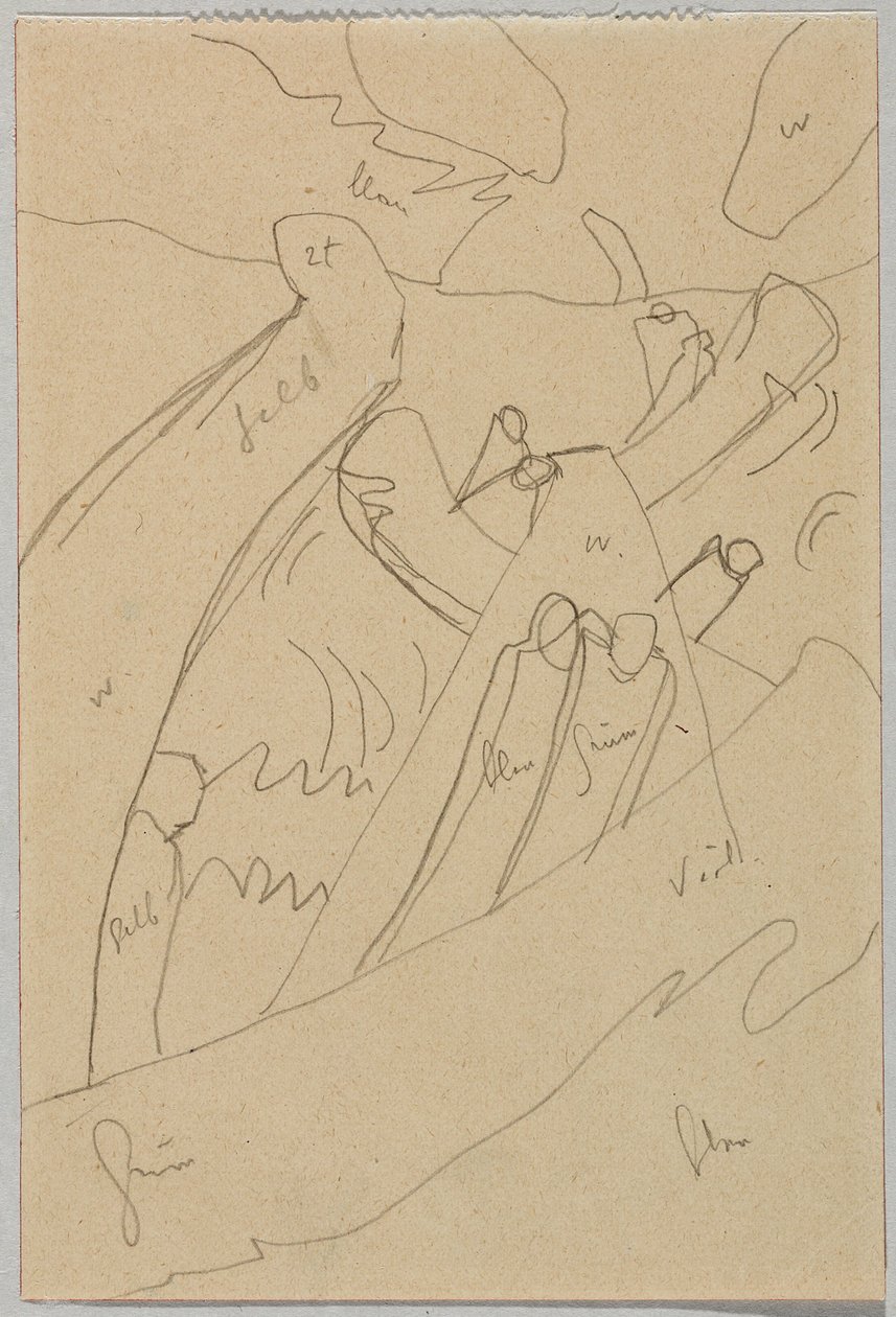 Utkast til "Improvisasjon 7" av Wassily Kandinsky
