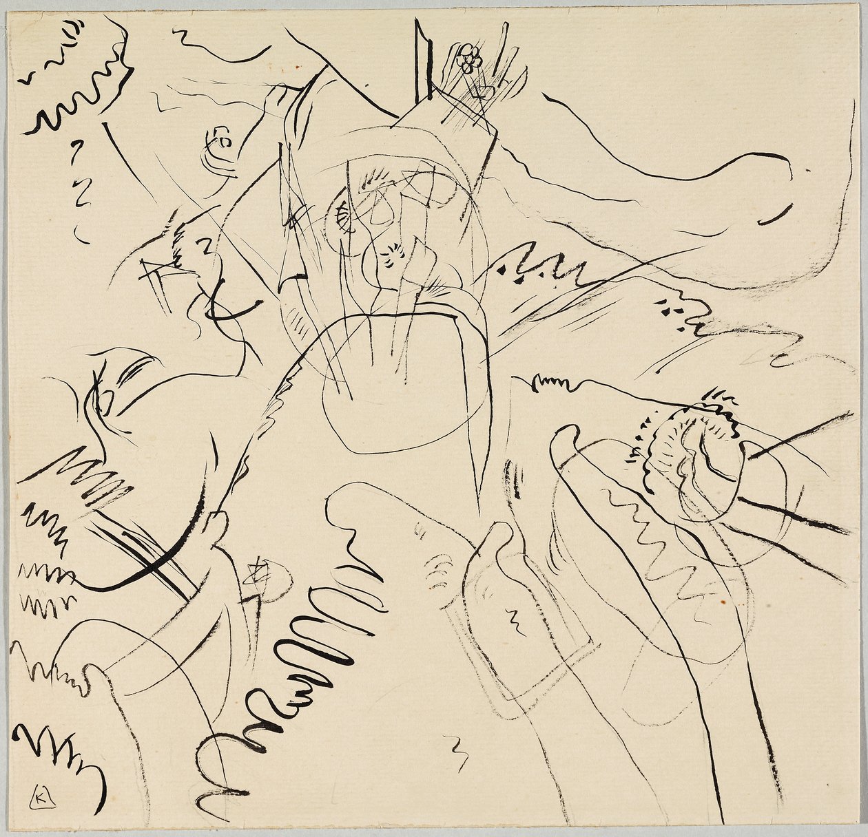 Utkast til "Little Pleasures" av Wassily Kandinsky
