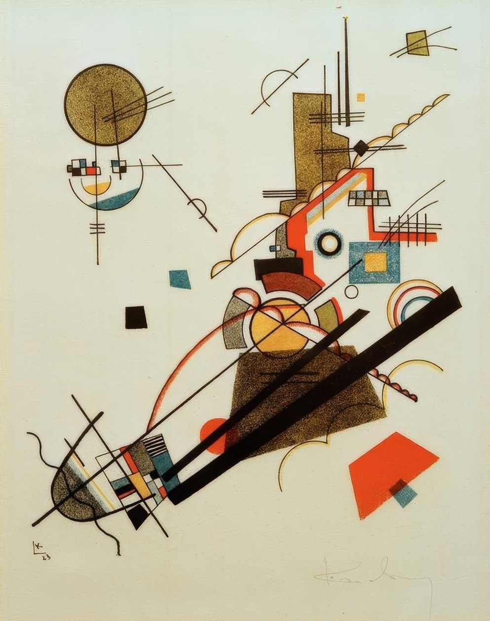 Glad stigning av Wassily Kandinsky