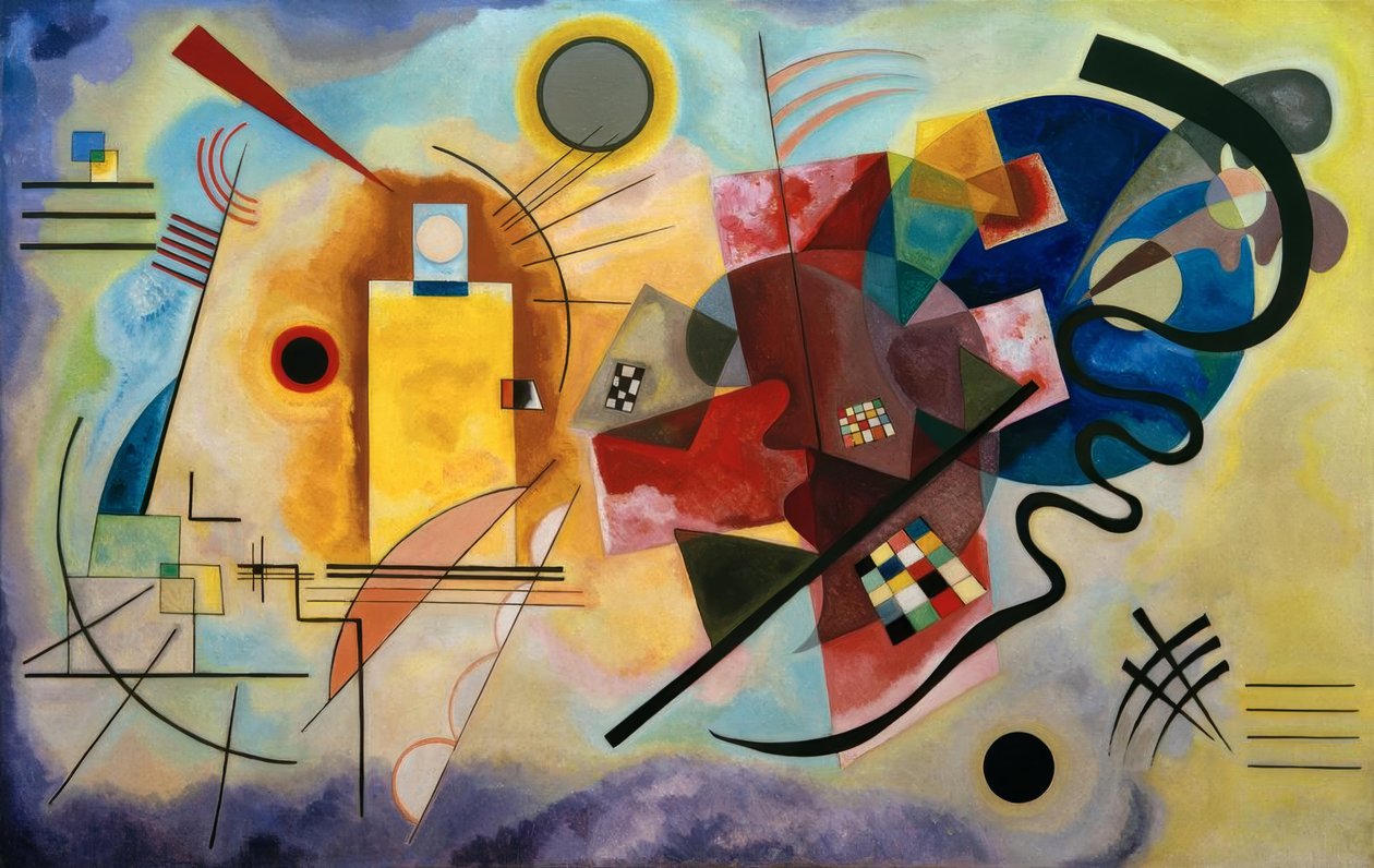 Gul - rød - blå av Wassily Kandinsky