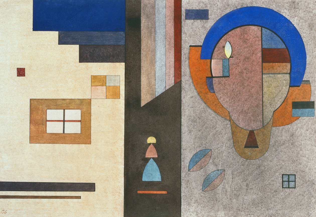 Separert-koblet - Divisé-Lié av Wassily Kandinsky