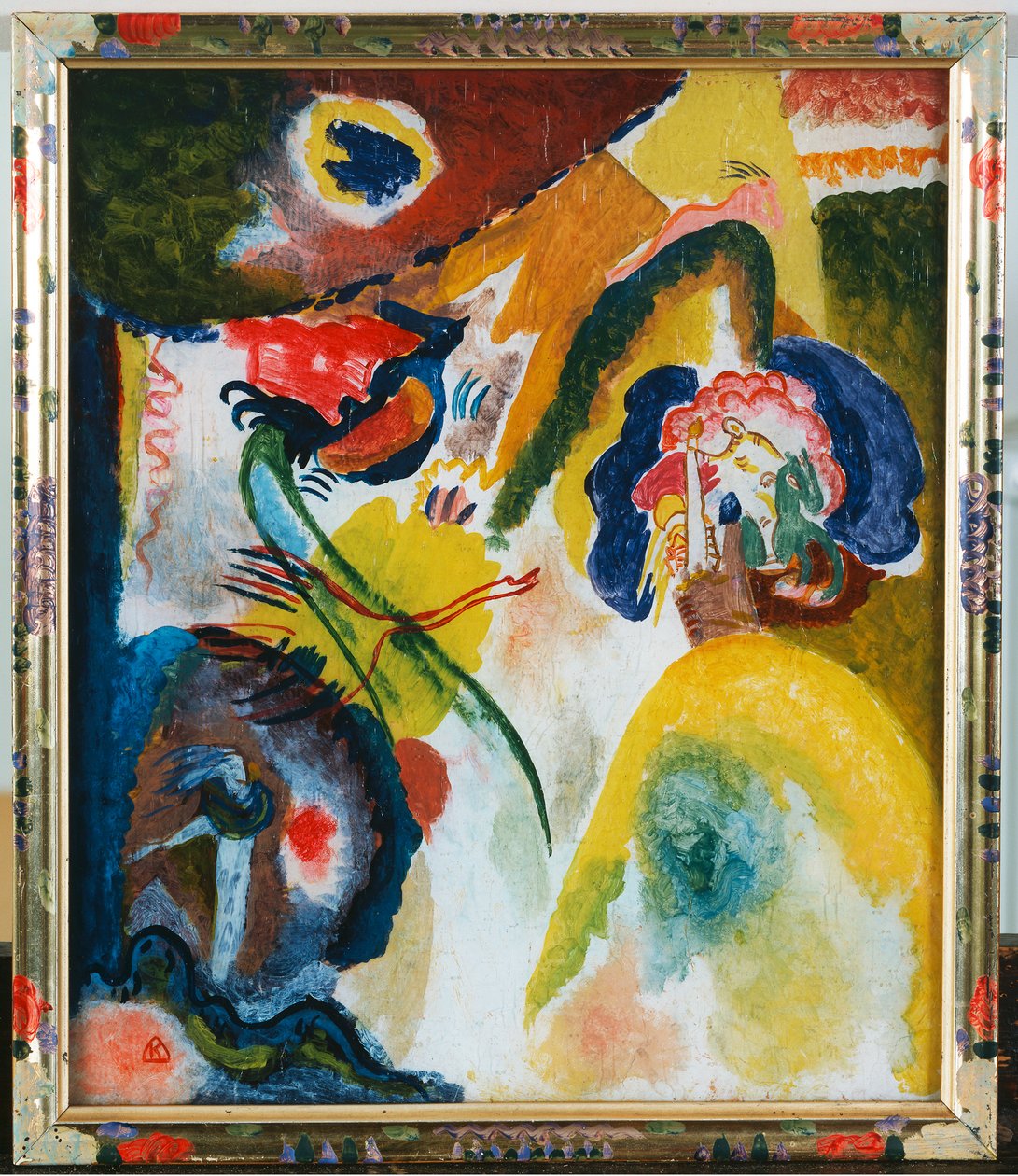 Glassbilde med svane av Wassily Kandinsky