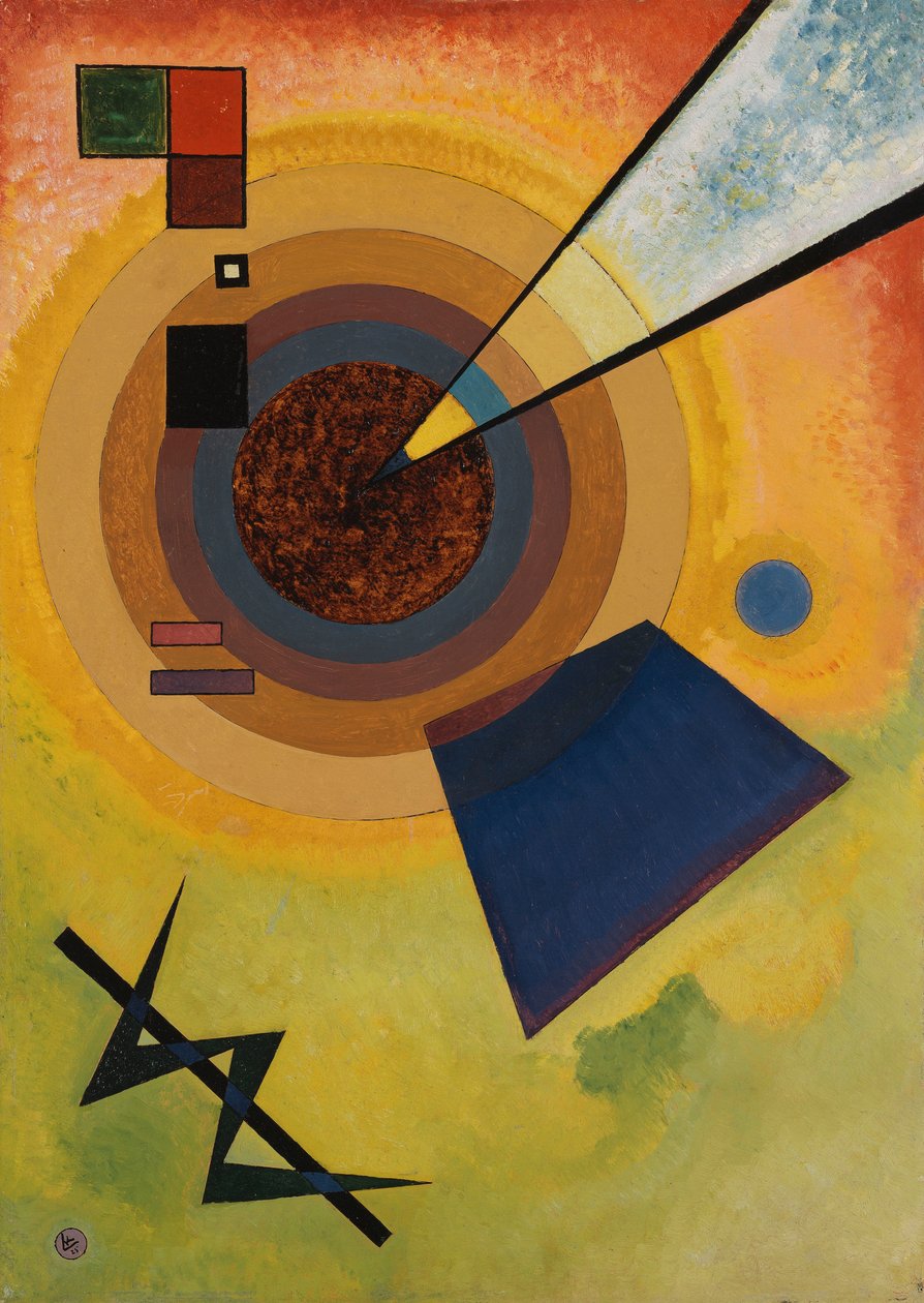 Grønn og rød av Wassily Kandinsky