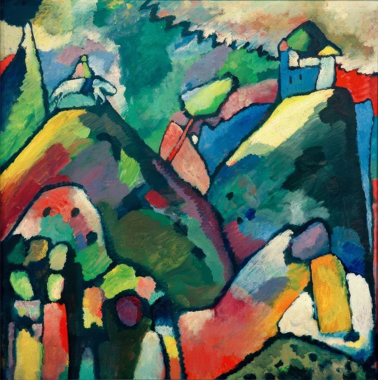 Improvisasjon 9 av Wassily Kandinsky