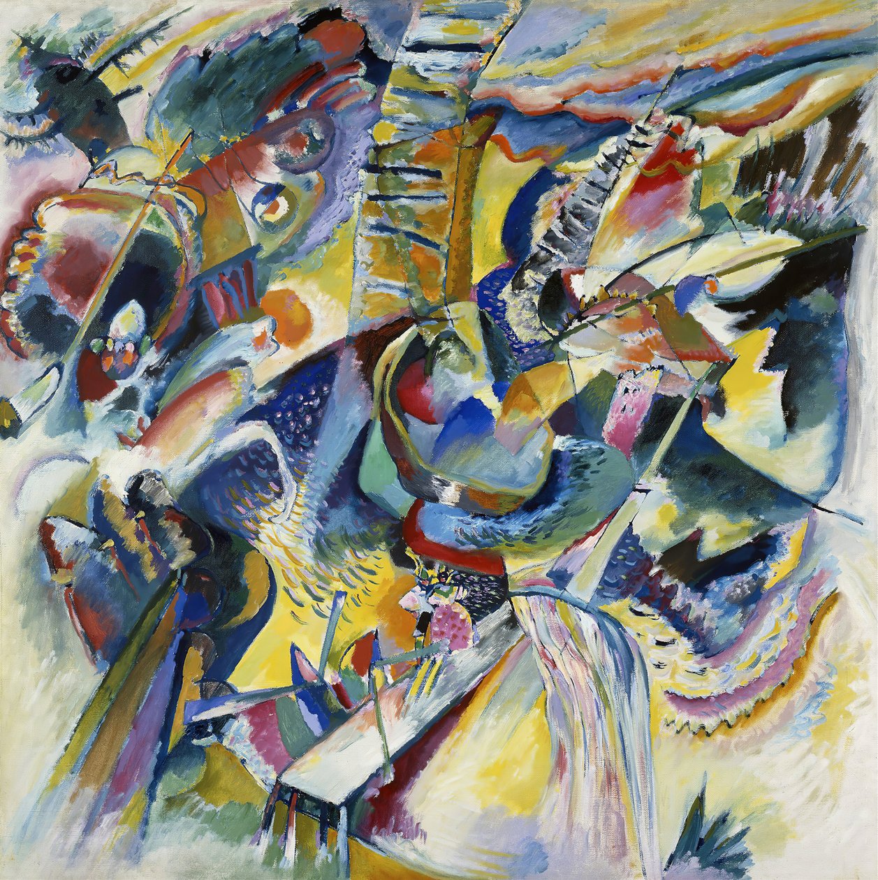 Improvisasjon Klamm, 1914. av Wassily Kandinsky
