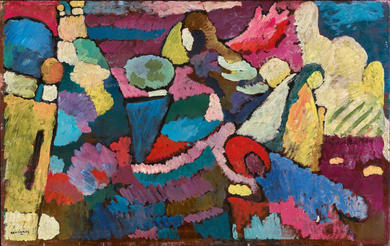 Improvisasjon på mahogni, 1910. av Wassily Kandinsky