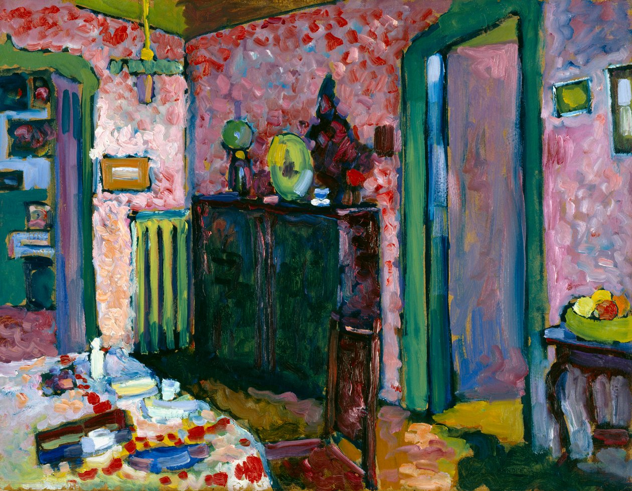 Interiør (Min spisestue) av Wassily Kandinsky