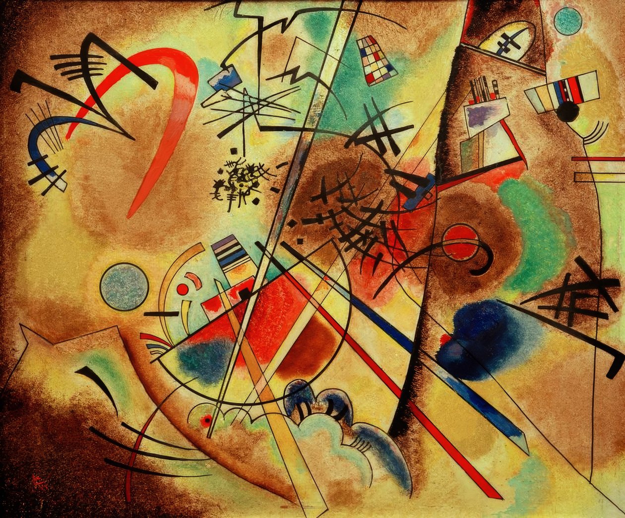 Liten drøm i rødt av Wassily Kandinsky